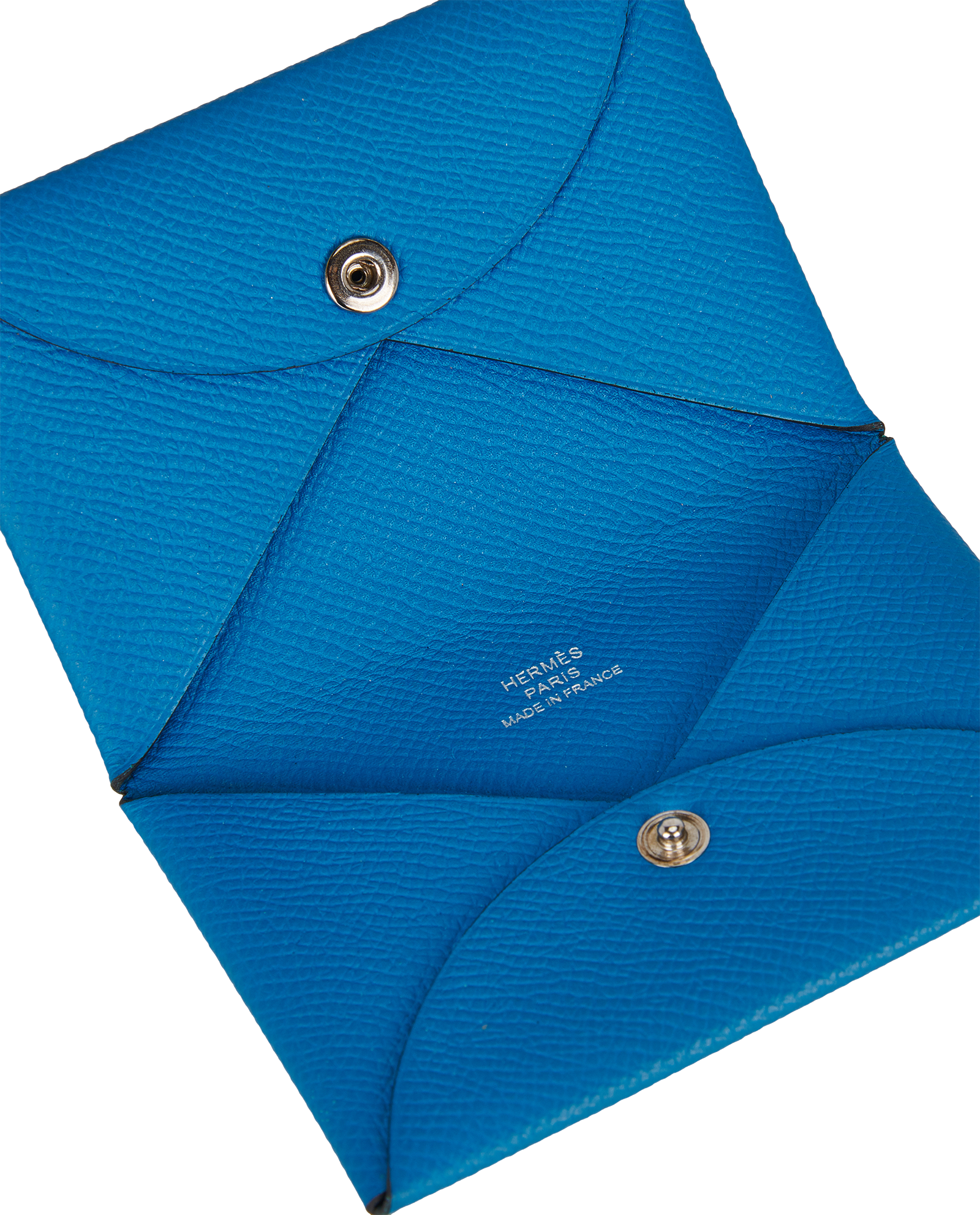 Hermes Calvi Cardholder, &pound;180, Accessories, Blue, Leather, Other view